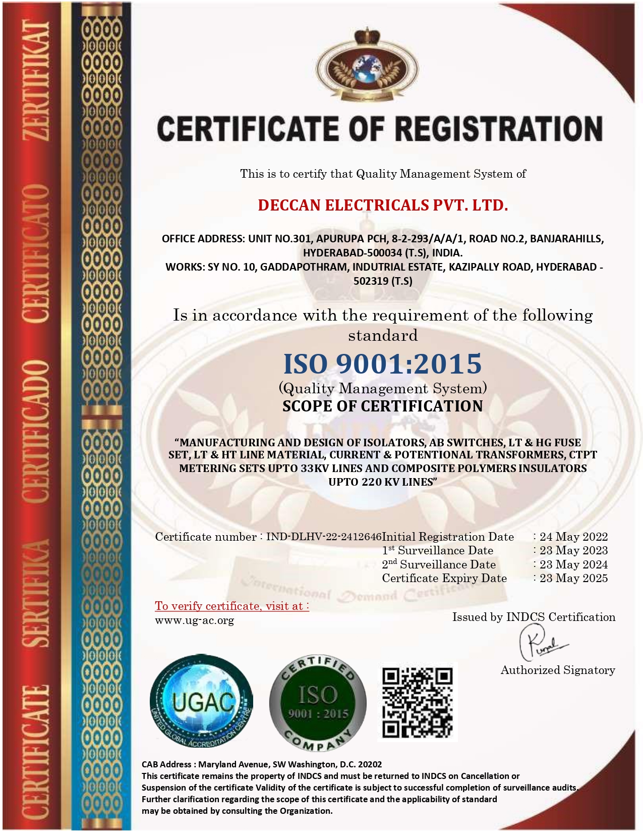 Certification